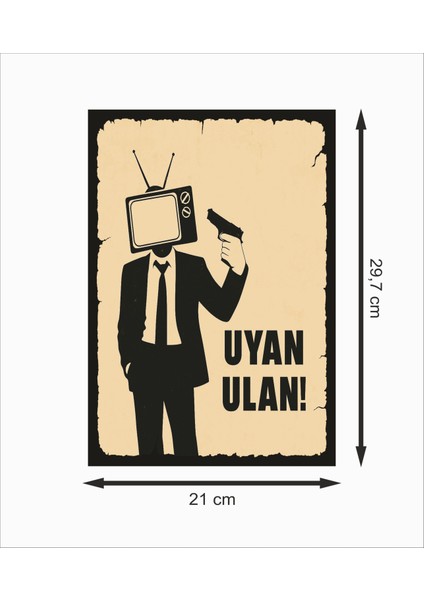 Uyan Dekoratif Retro Ahşap Poster fiyatları