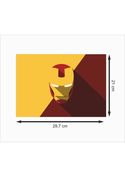 Iron Man Demir Adam 1 Dekoratif Ahşap Poster fiyatları
