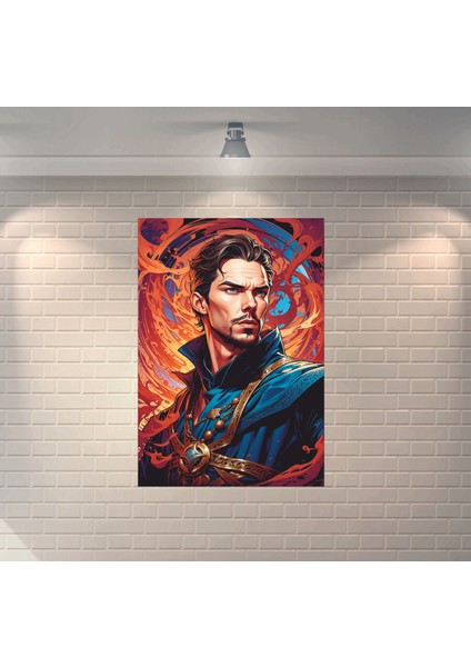 Doctor Strange Dekoratif Retro Ahşap Poster
