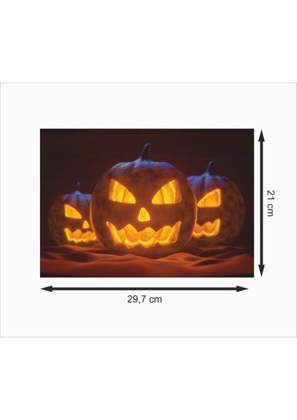 Bal Kabağı Korku Dekoratif Ahşap Poster fiyatları