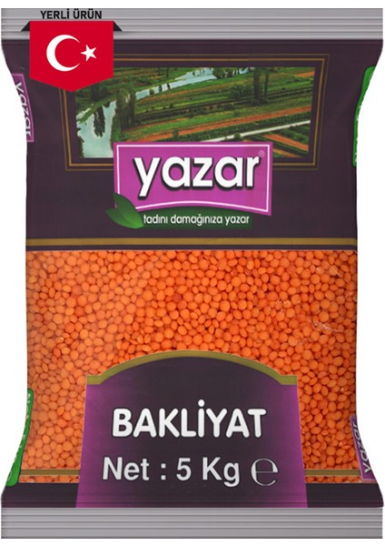Yerli Kırmızı Mercimek 5 kg