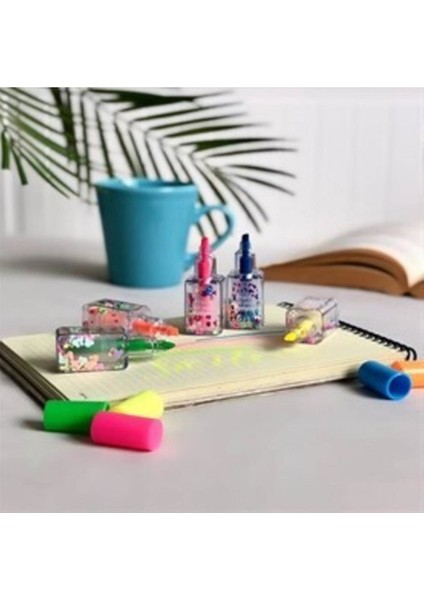 Oje Şeklinde Fosforlu Kalem Oje Seti Canlı Renkler 5'li fiyatları