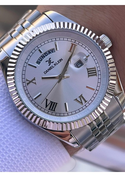 Italyan Model Bileklik Hediyeli Çelik Kordon 3 Atm 2 Yıl Garantili Erkek Kol Saati MY01