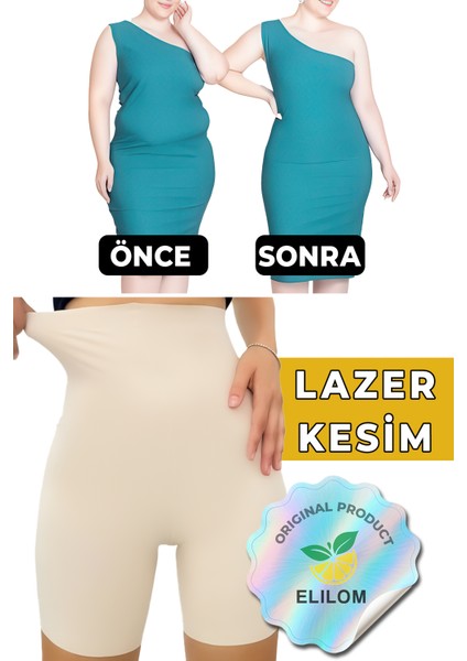 Hayalet Lazer Kesim Şort Korse Yüksek Bel Iz Yapmayan Paçalı Dikişsiz Göbek Toparlayıcı Bel Incelten Vücut Şekillendirici fiyatları