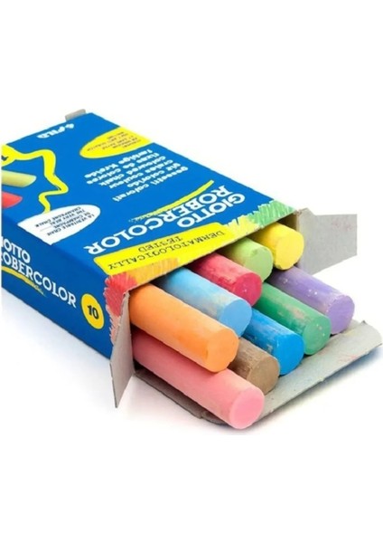 Giotto Robercolor Tebeşir Karışık Renkler 10 Adet Tebeşir ( 3 Kutu)