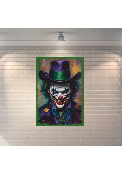 Joker 1 Dekoratif Retro Ahşap Poster