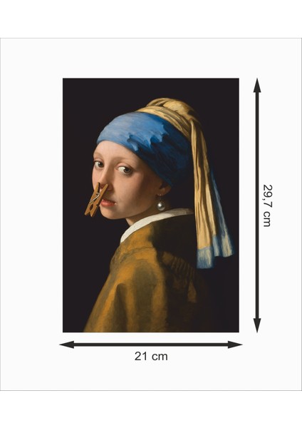 Inci Küpeli Kız Mood Art Dekoratif Ahşap Poster fiyatları