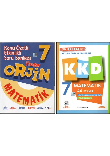 Orjin 7. Sınıf+Kurmay Kkd Matematik (2 Kitap)