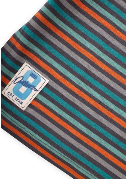 Çizgili Basic Kapri Takım 1-8 Yaş Füme modelleri