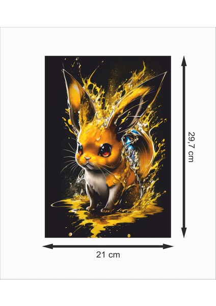 Pikachu Sevimli Dekoratif Ahşap Poster fiyatları