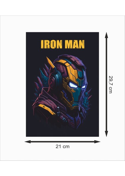 Iron Man Demir Adam 3 Dekoratif Retro Ahşap Poster fiyatları