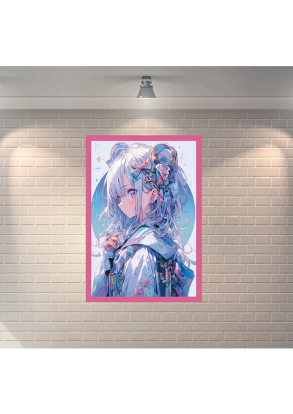 Anime Prenses Dekoratif Ahşap Poster