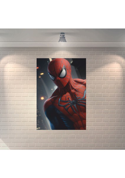 Örümcek Adam 1 Dekoratif Retro Ahşap Poster