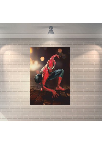 Örümcek Adam 3 Dekoratif Retro Ahşap Poster