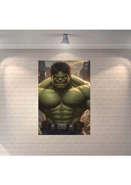 Hulk 6 Dekoratif Ahşap Poster
