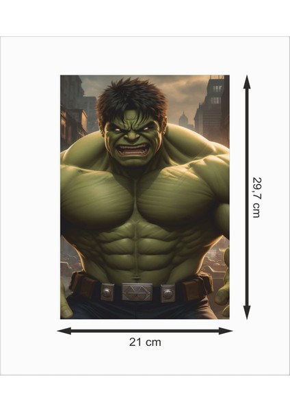 Hulk 6 Dekoratif Ahşap Poster fiyatları