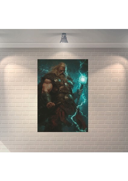 Thor 2 Dekoratif Retro Ahşap Poster