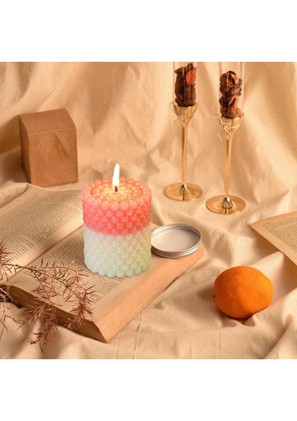 Silikon Mum Boncuk Kabarcıklı Sabun Kalıbı Sütun Mum Kalıbı 6.7x7.8 cm fırsatları
