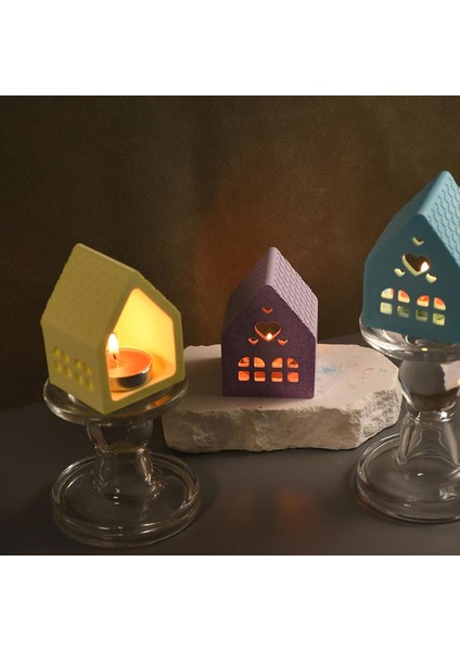 Epoksi Tealight Mumluk Ev Dekorasyonu Beton Silikon ve Taş Tozu Kalıbı 8X10 cm fiyatları