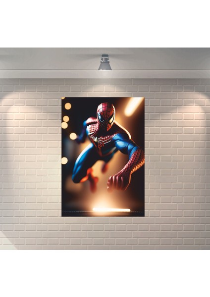 Örümcek Adam 4 Dekoratif Retro Ahşap Poster