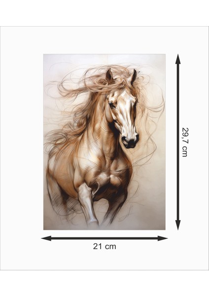 At 2 Dekoratif Ahşap Poster fiyatları