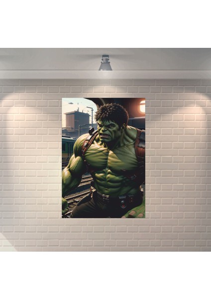 Hulk 4 Dekoratif Ahşap Poster