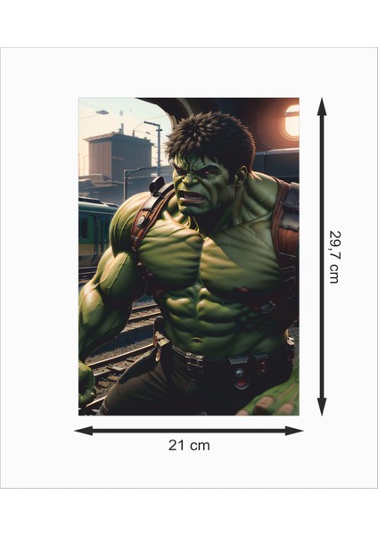 Hulk 4 Dekoratif Ahşap Poster fiyatları