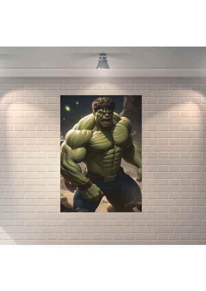 Hulk 3 Dekoratif Ahşap Poster