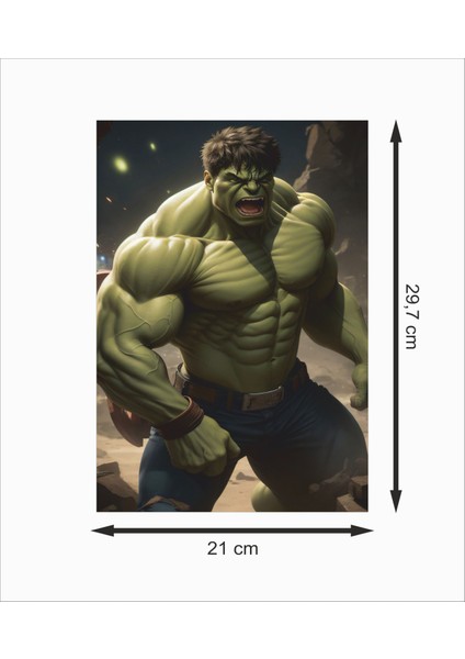 Hulk 3 Dekoratif Ahşap Poster fiyatları