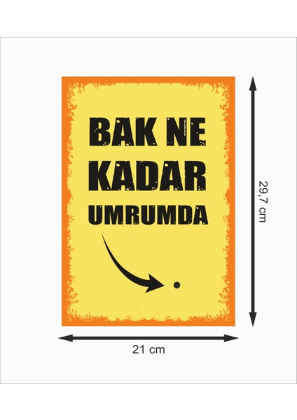 Bak Ne Kadar Umrumda Dekoratif Retro Ahşap Poster fiyatları