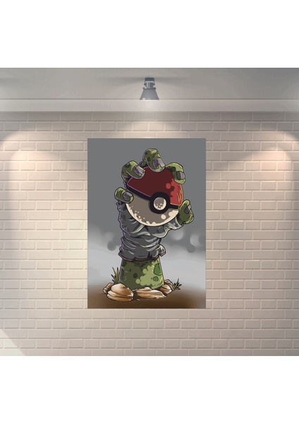 Pokemon El Dekoratif Ahşap Poster