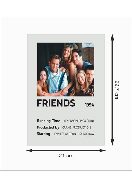 Friends Dizi Afişi Çerçevesiz Dekoratif Ahşap Poster fiyatları