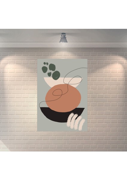 Minimalist Bohem 1 Dekoratif Retro Ahşap Poster