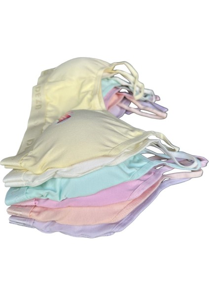 6'lı Dondeza Ip Askılı Pedli Kız Çocuk Büstiyer Alıştırma Sütyeni Crop indirimleri