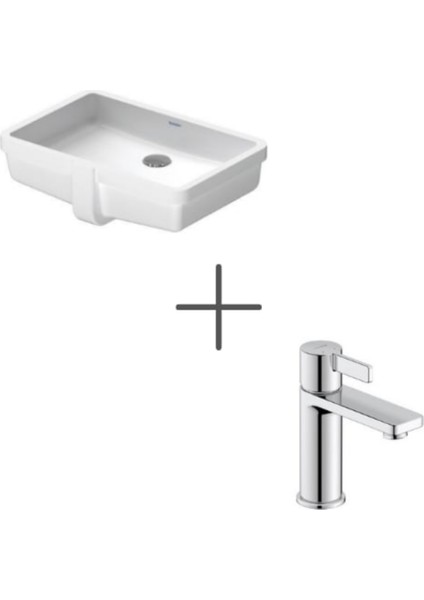 Vero Tezgah Altı Lavabo 49 cm ve D-Neo Lavabo Bataryası Medium