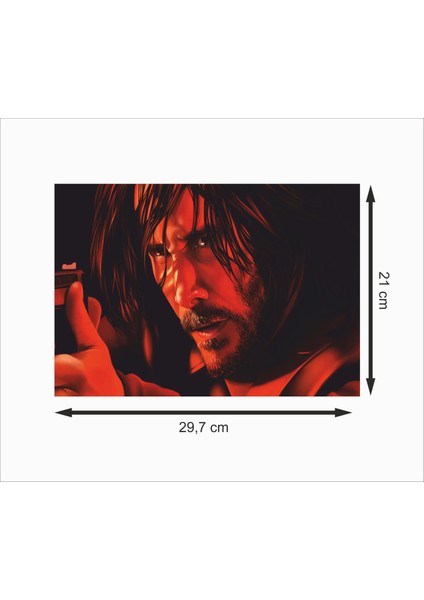 John Wick Dekoratif Ahşap Poster fiyatları