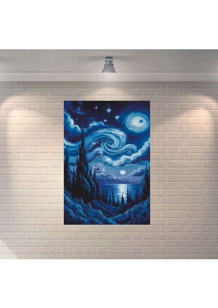 Van Gogh Art 1 Dekoratif Ahşap Poster