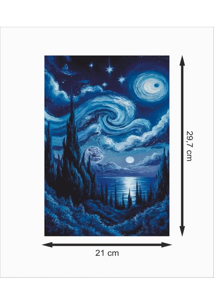 Van Gogh Art 1 Dekoratif Ahşap Poster fiyatları