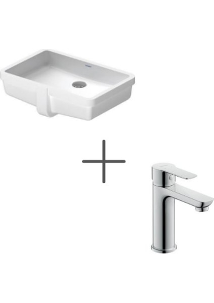 Vero Tezgah Altı Lavabo 49 cm ve A.1 Lavabo Bataryası, Medium