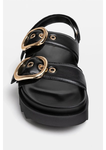 Camelia Çift Toka Detaylı Kadın Sandalet fırsatları