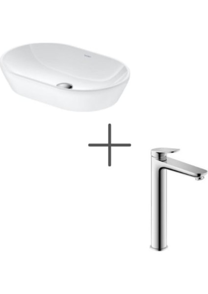 D-Neo 60 cm Çanak Lavabo Beyaz ve Wave Lavabo Bataryası Xl