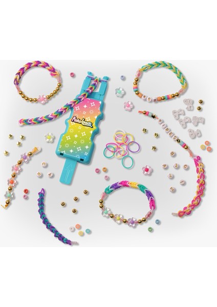Rainbow Loom Braid & Bead Set – 2000 Lastik, 390 Boncuk, Auto Loom, Bileklik Yapım Kiti indirimleri