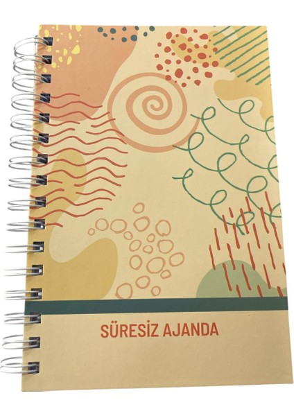 A5 Süresiz Planlayıcı / Tarihsiz Ajanda Desenli