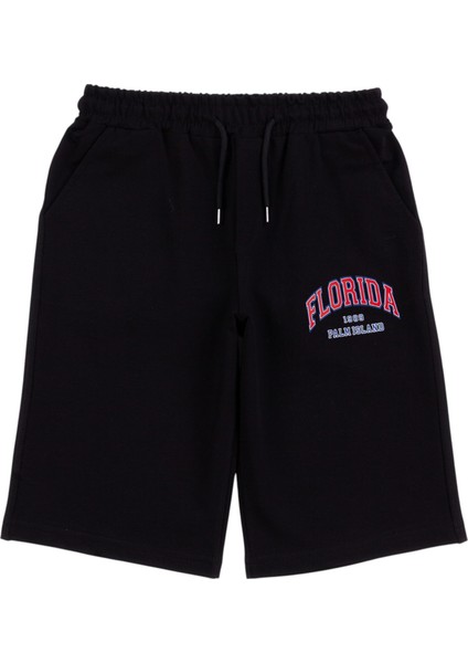 Florıda Baskılı Suprem Kapri Siyah