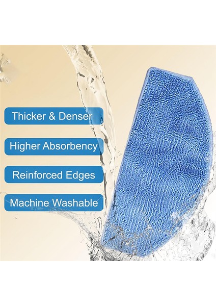 Laresar Evol 3 Robot Süpürge Yedek Parça Aksesuarları Paspas Pedi Için 8 Adet (Yurt Dışından) fırsatları