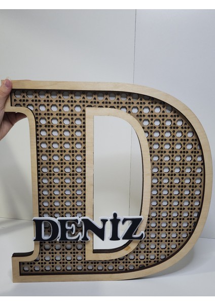Kişiye Özel Hazeran Desenli Ahşap Harf Hastane Bebek Kapı Süsü indirimleri