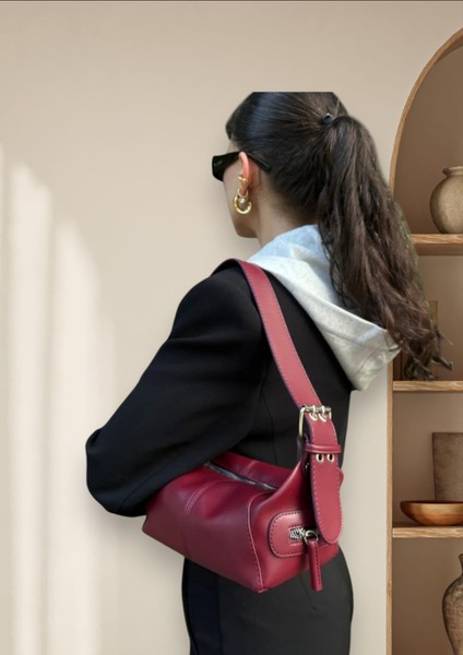 Rugan Silindir Bordo El ve Omuz Çanta fiyatları