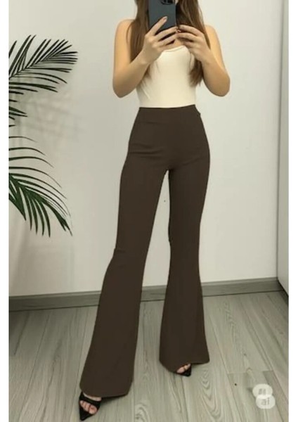 Scuba Krep Ispanyol Paça Pantolon