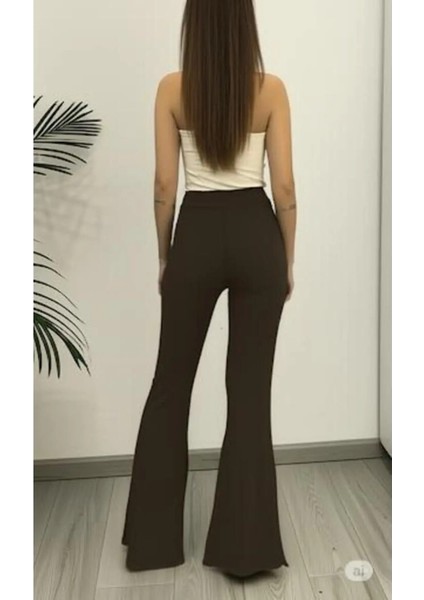 Scuba Krep Ispanyol Paça Pantolon modelleri