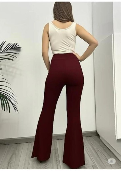 Scuba Krep Ispanyol Paça Pantolon modelleri